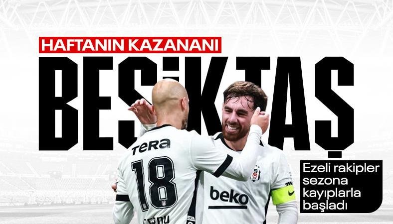 Süper Lig'de 4 büyükler arasında sadece Beşiktaş kazandı