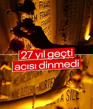 Marmara Depremi'nde hayatını kaybedenler anıldı