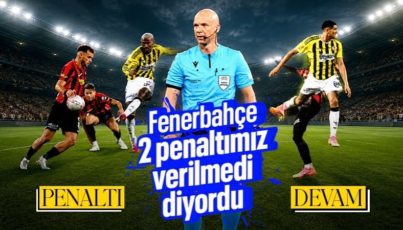 MHK Elit Hakem Direktörü Anthony Taylor, Fenerbahçe'nin penaltı beklediği pozisyonları değerlendirdi