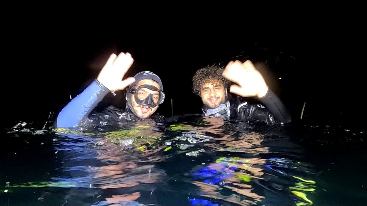 Edirne Saros Körfezi’nde ‘gece dalışı’