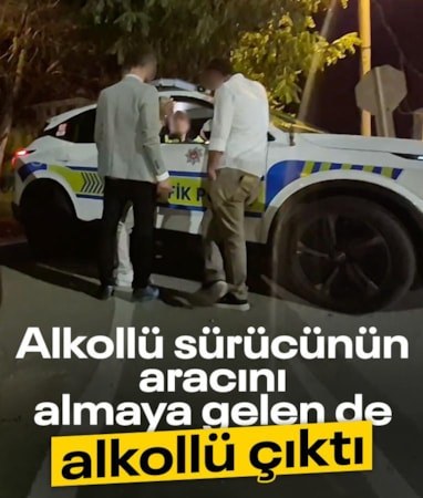 Eskişehir'de ceza yazılan alkollü sürücünün aracını almaya gelen yakını da alkollü çıktı