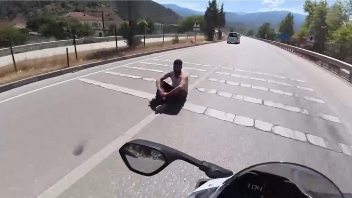 Karabük'te kara yolunda tehlikeli anlar
