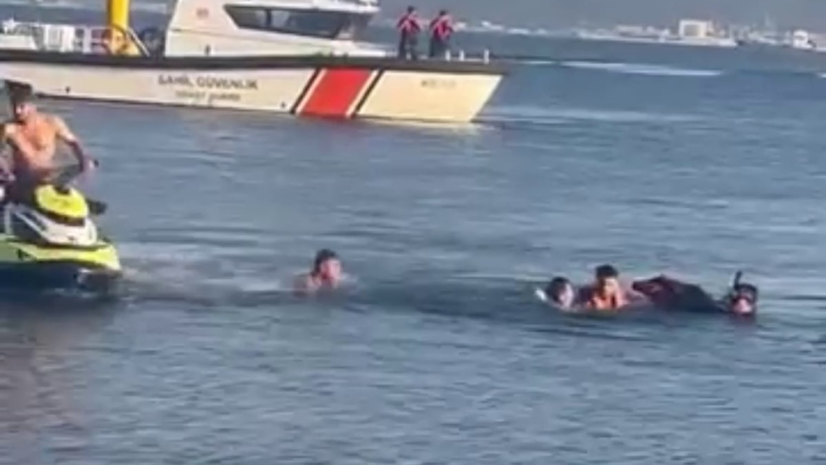 Kocaeli'de denizde boğulma tehlikesi geçirdi