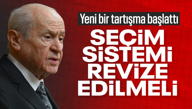 Devlet Bahçeli'den seçim sistemi ve siyasi partiler için reform çağrısı