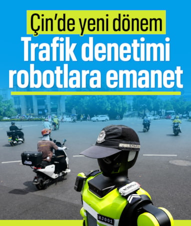 Çin'de yeni dönem: Trafik denetimi robotlara emanet