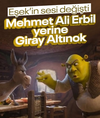 Shrek 5'te Eşek'in sesi değişecek: Mehmet Ali Erbil yerine Giray Altınok
