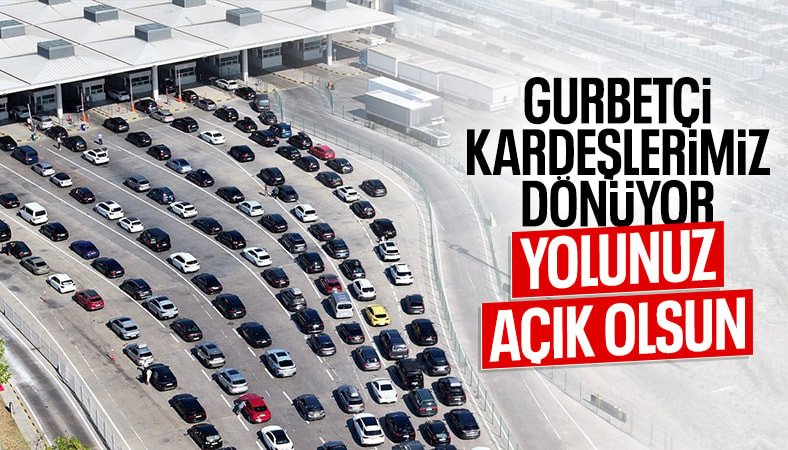 Kapıkule Sınır Kapısı'nda gurbetçi younluğu