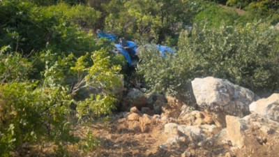 Adıyaman'da şarampole yuvarlanan traktörün sürücüsü öldü