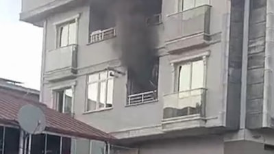 Kocaeli'de mutfakta çıkan yangında patlama yaşandı