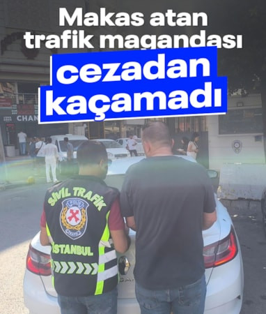İstanbul'da trafikte makas atan sürücüye 96 bin TL ceza