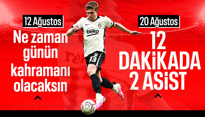 Beşiktaş'ta gecenin kahramanı Rıdvan Yılmaz oldu