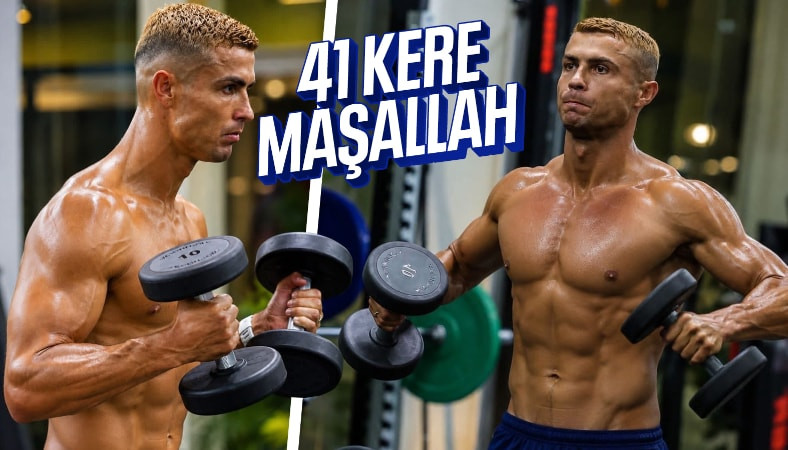 41 yaşındaki Cristiano Ronaldo'nun güncel formu dikkat çekti