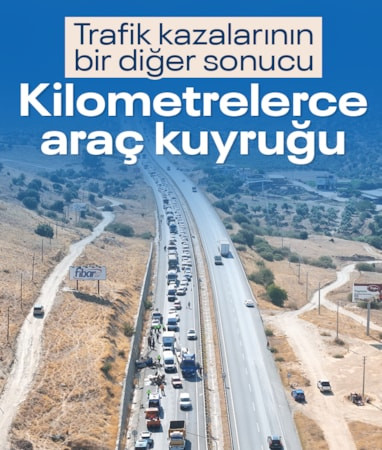 Aydın-Muğla yolunda peş peşe kazalar: 5 kilometrelik araç kuyruğu