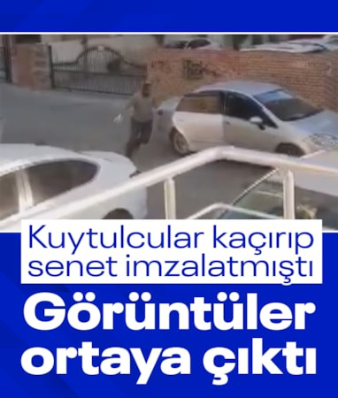 Adana'da Kuytulcuların iş insanı Koray Sarısaçlı'yı kaçırdığı anların görüntüleri ortaya çıktı
