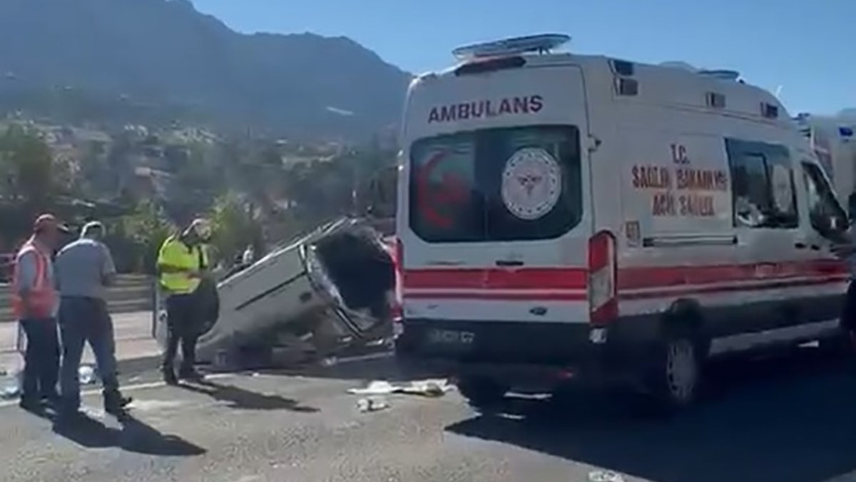 Kahramanmaraş'ta takla atan otomobildeki 1 kişi öldü