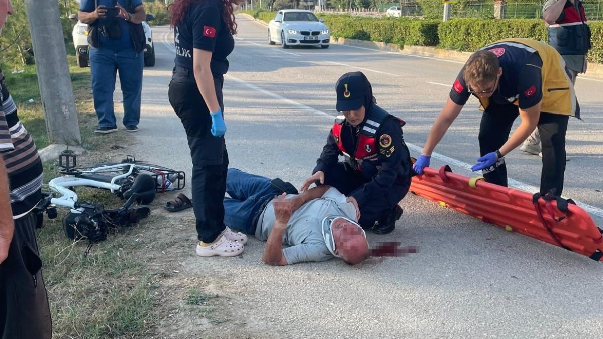 Bursa'da direğe çarpan bisikletin sürücüsü alkollü çıktı