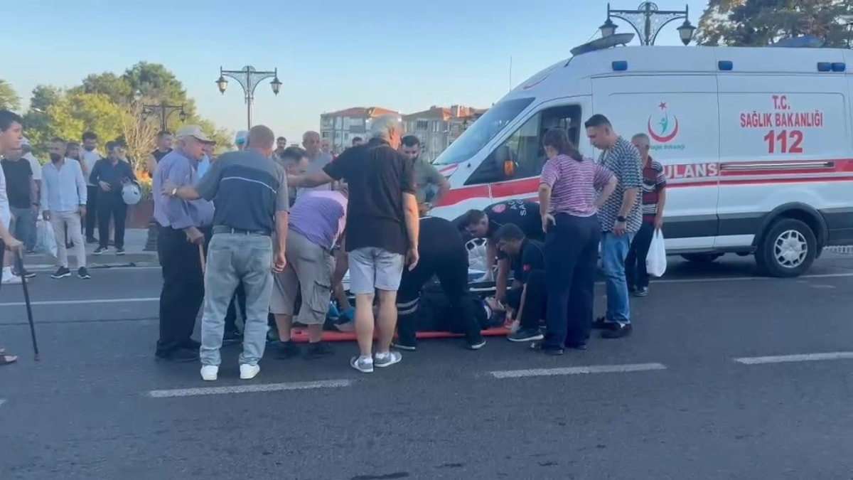 Tekirdağ’da otomobilin çarptığı iki kadın yaralandı