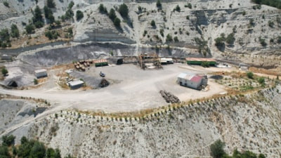 Ankara'da 1 kişinin öldüğü maden havadan görüntülendi