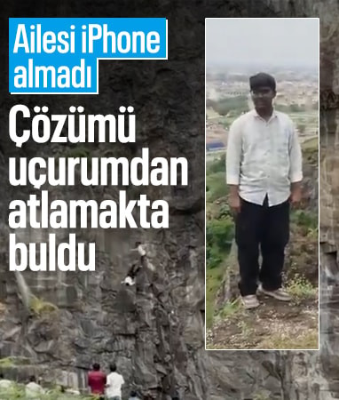 Hindistan'da ailesi iPhone almayan genç uçurumdan atladı: Tüm aile arkasından öldü