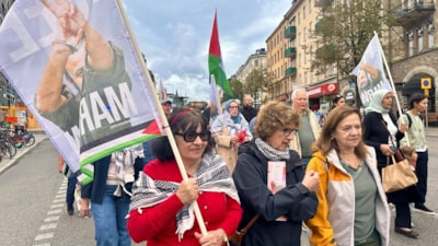 Stockholm’de Gazze protestosu: Yüzlerce kişi İsrail’in saldırılarına tepki gösterdi
