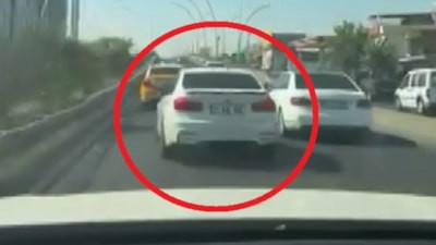 Diyarbakır’da trafikte tehlikeli makas anları kamerada