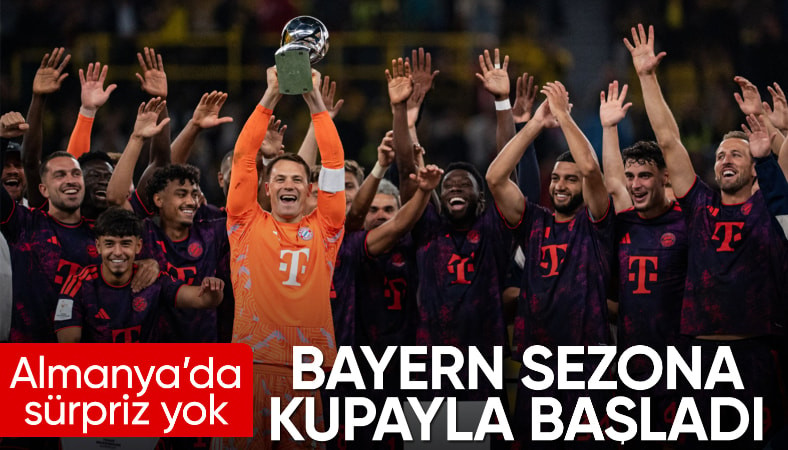 Almanya Süper Kupa'da kazanan Bayern Münih