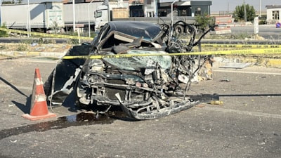 Aksaray’da takla atan otomobildeki 2 kişi hayatını kaybetti