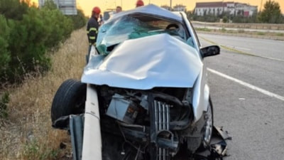 Kırıkkale'de otomobil ile yolcu otobüsü çarpıştı: 1 ölü