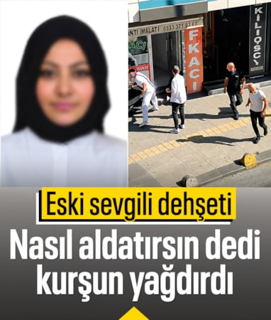 İstanbul'da kadına silahlı saldırı anları kamerada