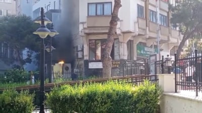 Bursa'da patlayan trafo paniğe neden oldu