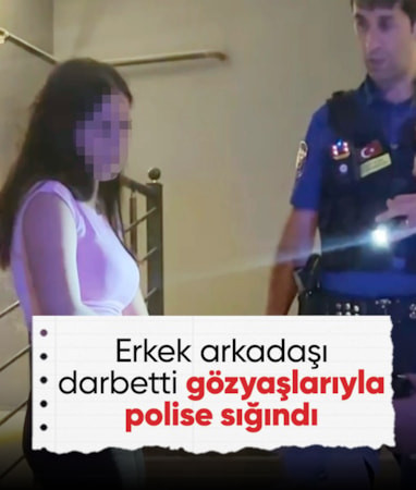 Aksaray’da erkek arkadaşı tarafından darbedilen genç kadın gözyaşları içinde yardım istedi