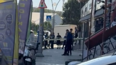 İstanbul'da işçinin 3'üncü kattan düştüğü anlar kamerada
