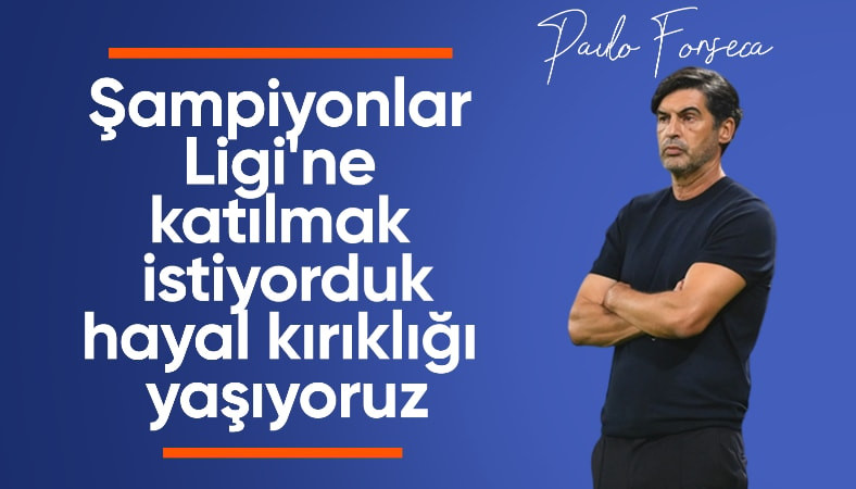 Paulo Fonseca: Hayal kırıklığı yaşıyoruz