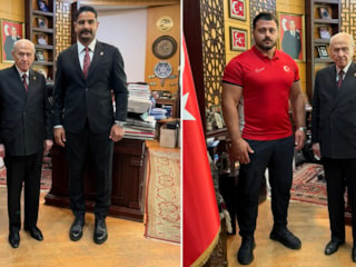 Taha Akgül ve Rıza Kayaalp, MHP Genel Başkanı Bahçeli'yi ziyaret etti