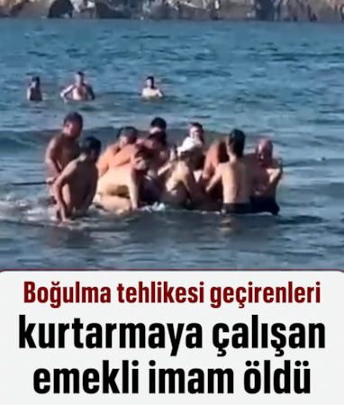 Bartın'da boğulma tehlikesi geçiren kişileri kurtarmaya çalışan emekli imam öldü