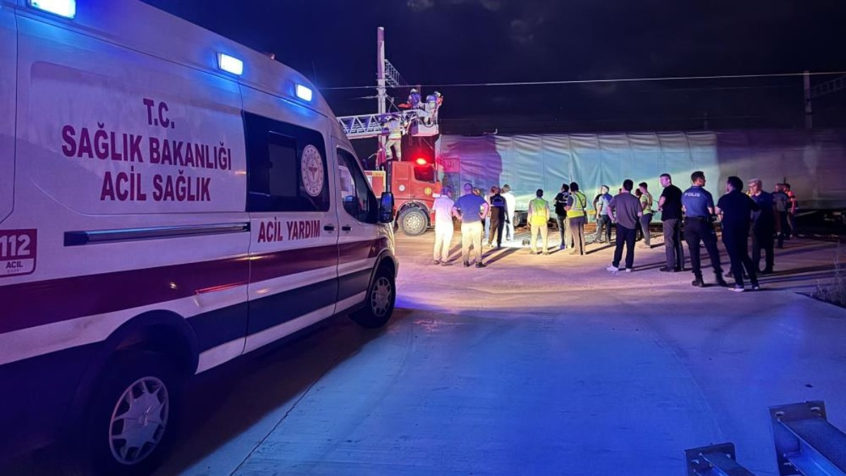 Edirne'de tren garında elektrik akımına kapılan işçi öldü