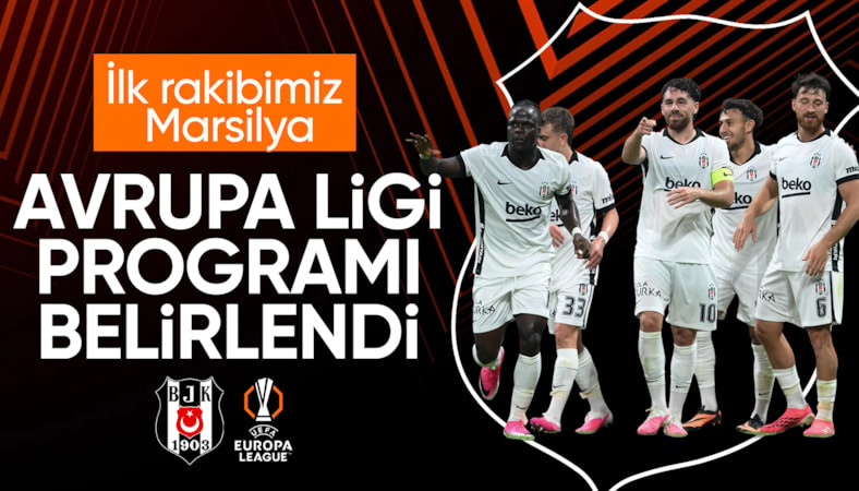 Beşiktaş'ın UEFA Avrupa Ligi fikstürü belli oldu