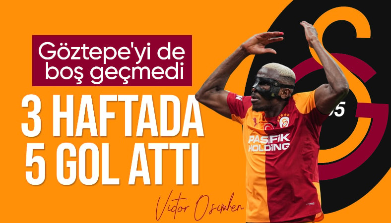 Victor Osimhen, Süper Lig'deki 5. golünü attı