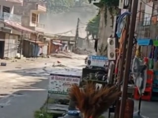 Nepal'deki sel felaketinin başlangıcına ait görüntüler