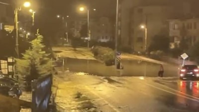 Kastamonu'da kuvvetli sağanak, Cide'yi su altında bıraktı