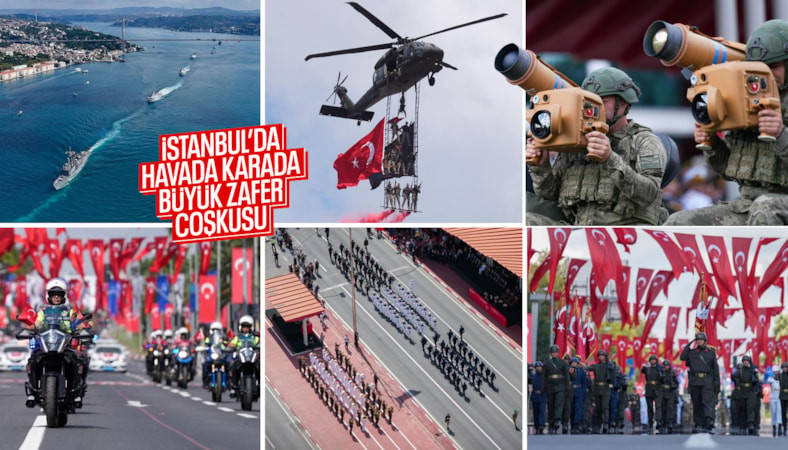 İstanbul'da 30 Ağustos Zafer Bayramı çoşkusu: 104. yıl dönümü resmigeçitle kutlandı