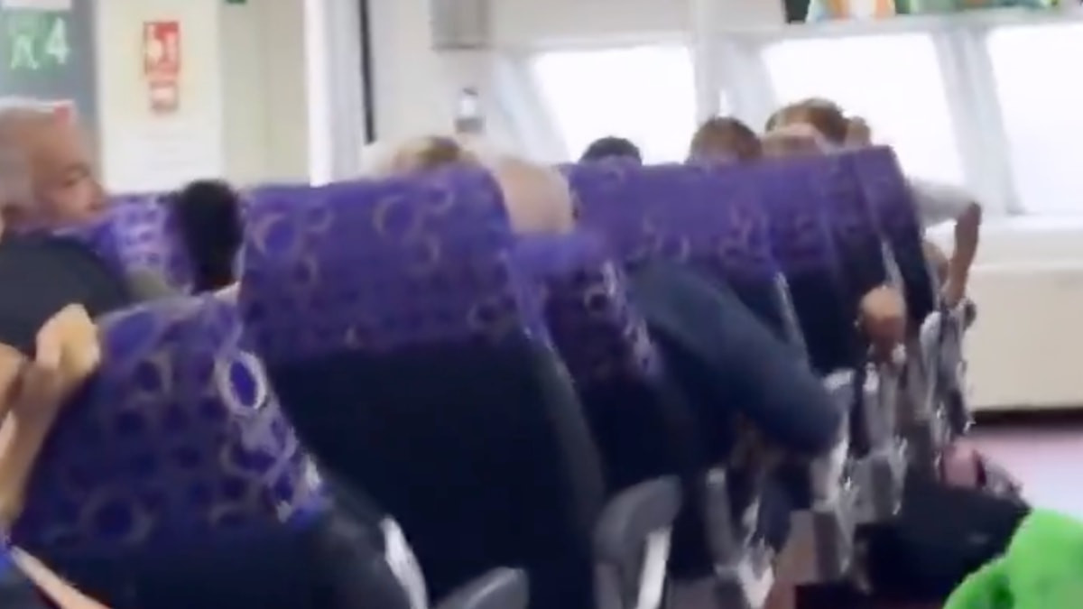 KKTC'de batan feribot hattında daha önce kaydedilen görüntü gündem oldu