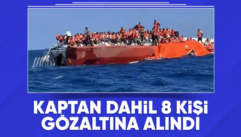 Girne açıklarında batan gemiye ilişkin soruşturma: 8 görevli gözaltına alındı