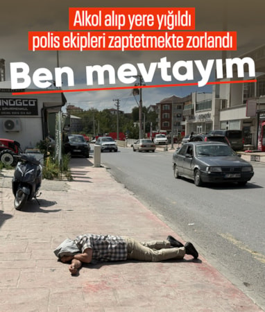 Sakarya'da alkollü şahıs ekiplere 'ben mevtayım' diyerek direndi