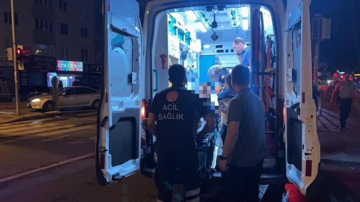 Kayseri'de yaralı halde tramvaya sığındı