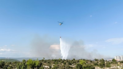 Mersin'de makilik alanda yangın çıktı