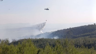 Çanakkale'deki orman yangını büyük ölçüde kontrol altında