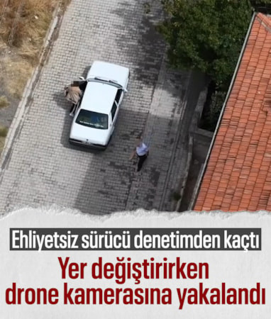 Kırıkkale'de ehliyetsiz sürücü denetimden kaçtı: Yolcuyla yer değiştirirken yakalandı