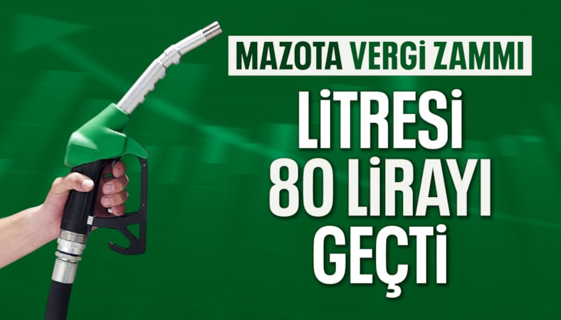 Motorine 3,60 lira vergi zammı geldi: Litresi 80 lirayı aştı