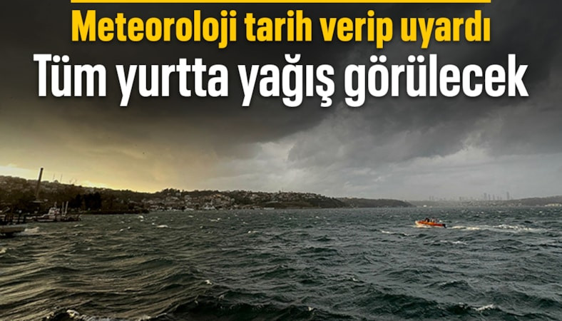 Hafta sonu yurdun büyük bölümünde yağış bekleniyor